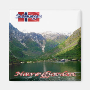 zNO176 NÆRØYFJORDEN, Norway, Europe, Fridge Magnet