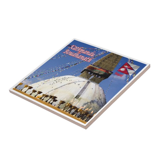 zNP005 Boudhanath KATHMANDU Nepal, Asia, Tile (Side)