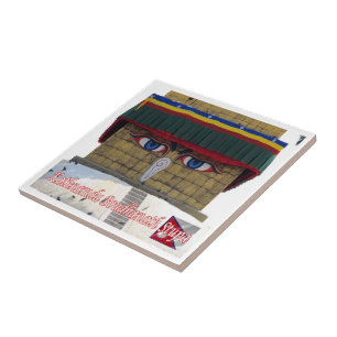 zNP006 Boudhanath Stupa KATHMANDU, Nepal, Tile