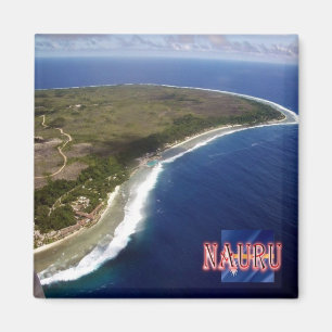 zNR005 NAURU, Aerial View, Oceania, Fridge Magnet