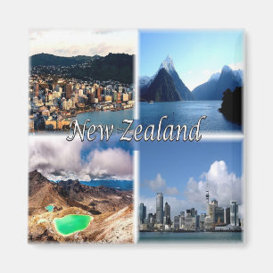 zNZ005 NEW ZEALAND, Mosaic, Oceania, Fridge Magnet