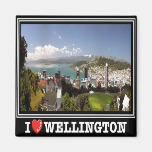 zNZ007 WELLINGTON I LOVE, NEW ZEALAND, Fridge Magnet