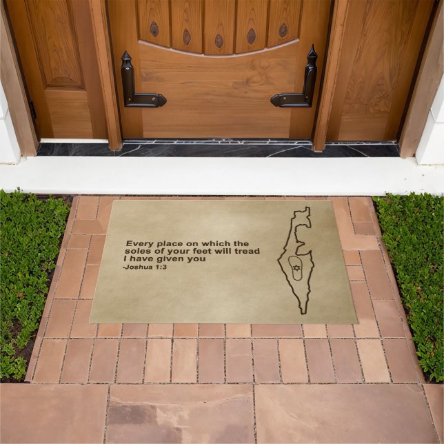 Zo Artzeinu - Joshua 1:3 Doormat (Outdoor)