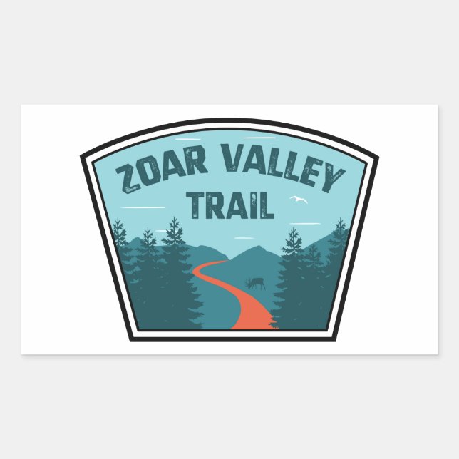 Zoar Valley Trail Rectangular Sticker (Front)