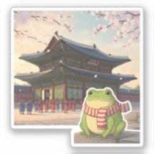 Zochi the Travelling Frog at Gyeongbokgung Palace