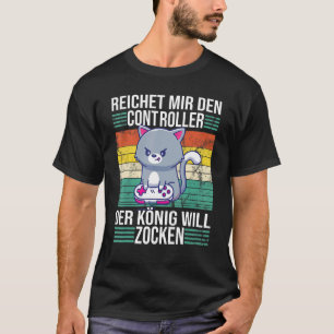 Zocken Reichet Mir Den Controller König Ps5 Consol T-Shirt