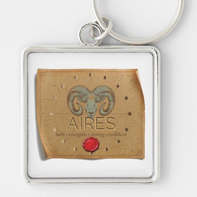 Zodiac - Aires - Keychain (Front)