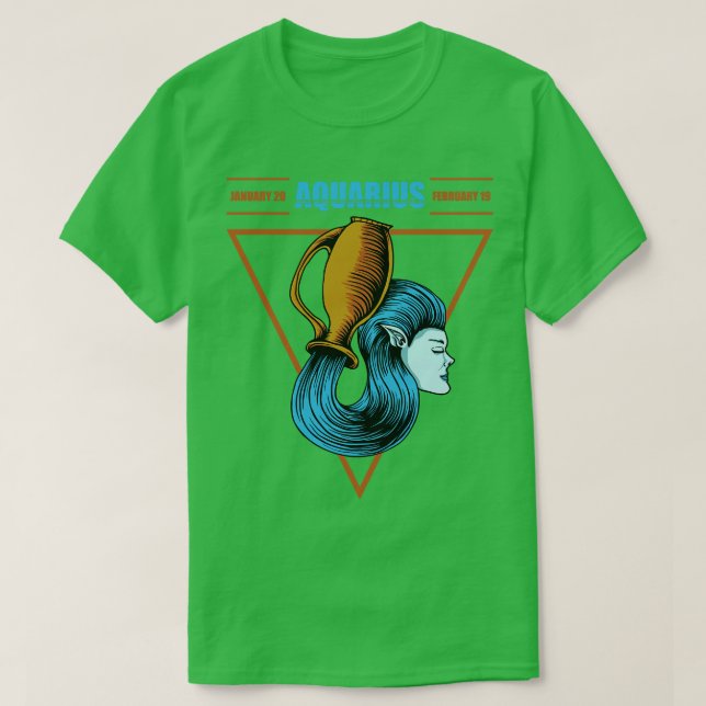 Zodiac Aquarius 1 T-Shirt (Design Front)