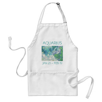 Zodiac Aquarius apron