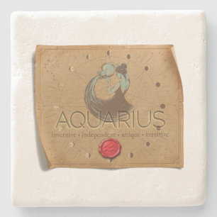 Zodiac - Aquarius - Coaster