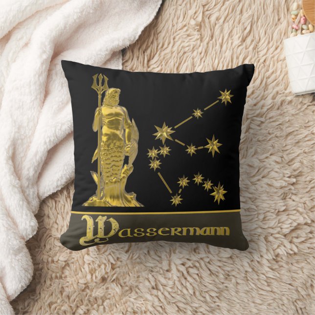 Zodiac Aquarius -  Cushion (Blanket)