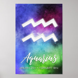 Zodiac : Aquarius Dates Poster