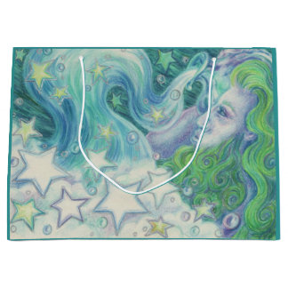 Zodiac Aquarius gift bag large