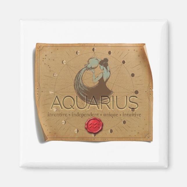 ZODIAC - Aquarius - Magnet (Front)