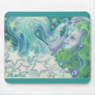 Zodiac Aquarius mousepad