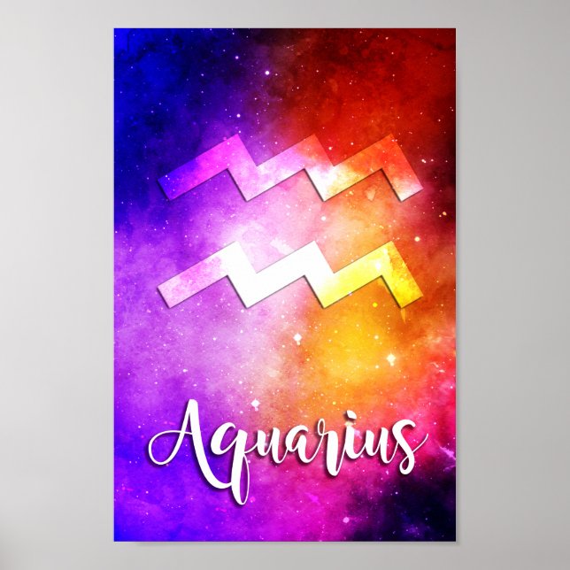 Zodiac : Aquarius Space Candy Poster (Front)