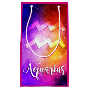 Zodiac : Aquarius Space Candy Small Gift Bag