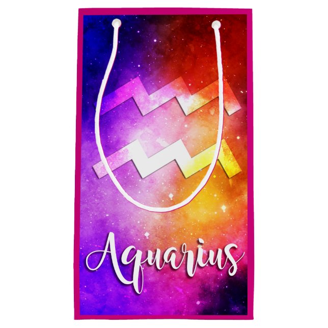 Zodiac : Aquarius Space Candy Small Gift Bag (Front)