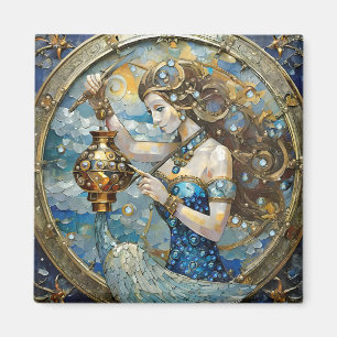 Zodiac - Aquarius The Water Bearer Magnet