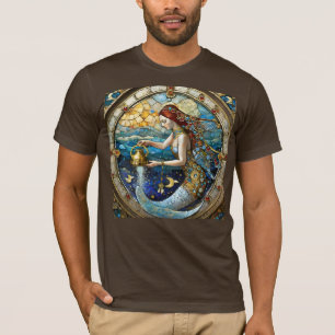 Zodiac - Aquarius The Water Bearer Mermaid T-Shirt