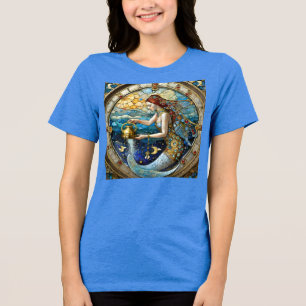 Zodiac - Aquarius The Water Bearer Mermaid Tri-Blend Shirt
