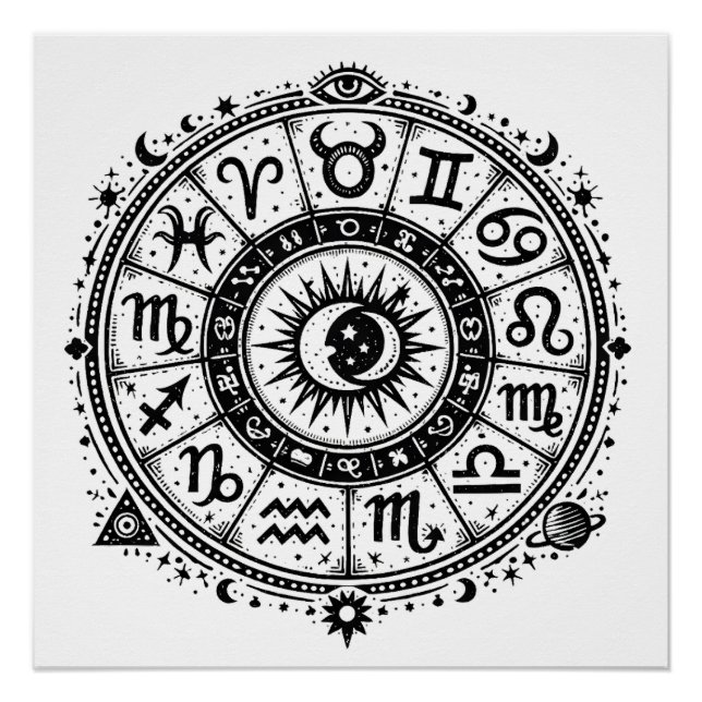 Zodiac Arcana — The Twelve Signs by BurnsInHell (Front)
