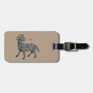 Zodiac: Aries, 1482 Luggage Tag