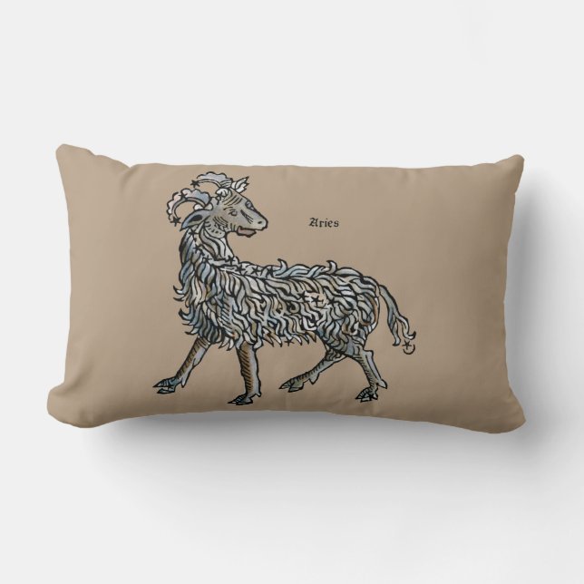 Zodiac: Aries, 1482 Lumbar Cushion (Front)