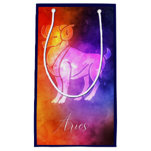 Zodiac : Aries Colourful Candy Colours Small Gift Bag
