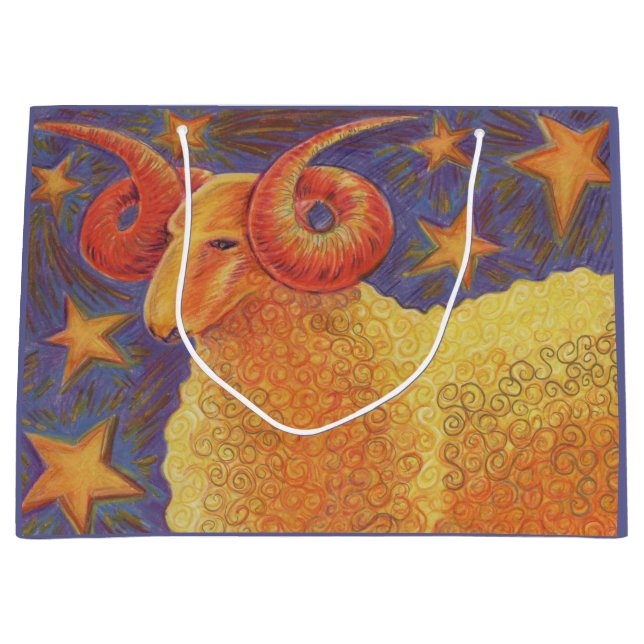 Zodiac Aries gift bag large (Front)