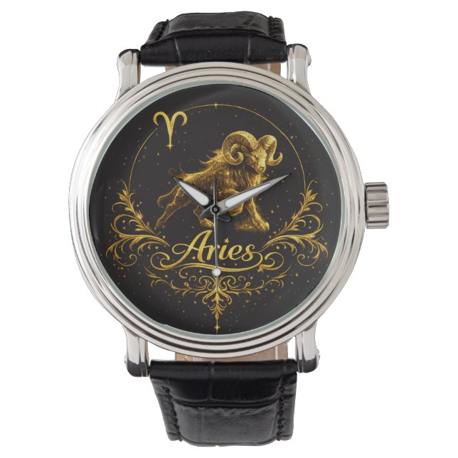 Zodiac Aries horoscope Watch (Front)