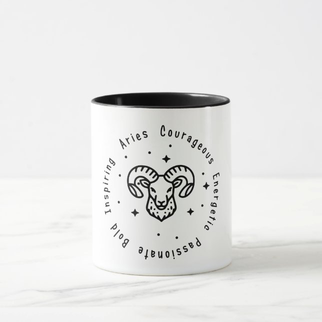 Zodiac Aries Mug (Center)