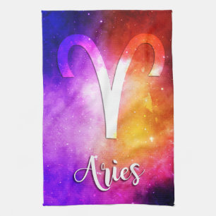 Zodiac : Aries Space Candy Tea Towel
