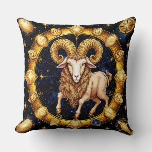 Zodiac Aries Symbol Cushion