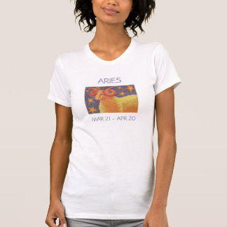 Zodiac Aries t-shirt ladies text