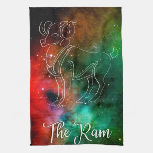 Zodiac : Aries 'The Ram' Tea Towel