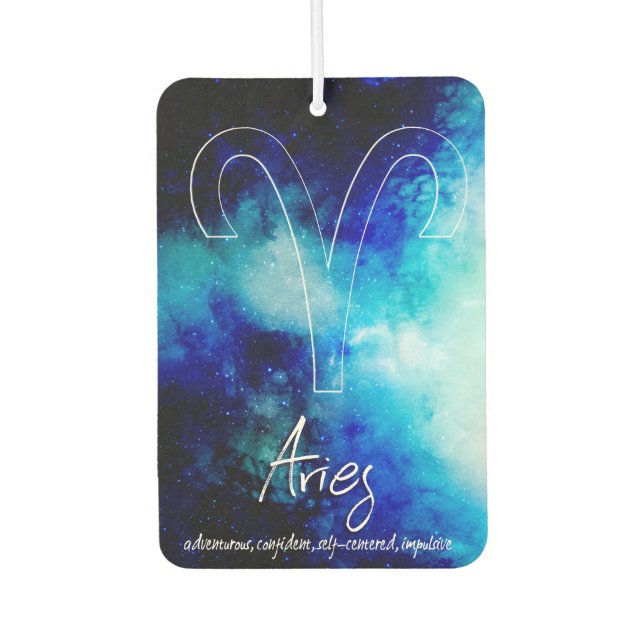Zodiac : Aries Traits Car Air Freshener (Front)