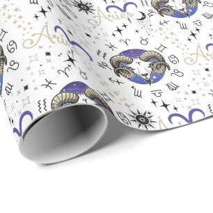 Zodiac Aries Wrapping Paper