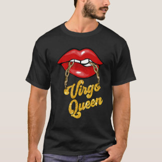 Zodiac Astrology  Lip Virgo Queen August September T-Shirt