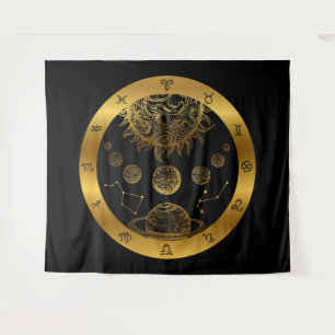 Zodiac Astrology Tapestry