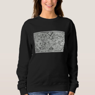 Zodiac Astronomy Constellation Vintage Map Illustr Sweatshirt
