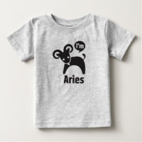 Zodiac Baby Tees-Aries