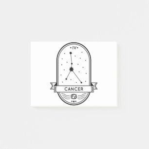 ZODIAC BADGE CONSTELLATION CANCER STROKE POST-IT NOTES