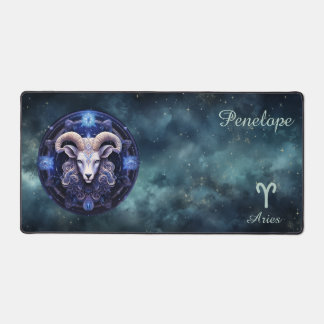 Zodiac Birth Sign Aries Astrolog Desk Mat