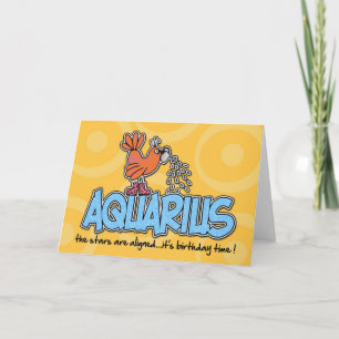 Zodiac Birthday - Aquarius Card