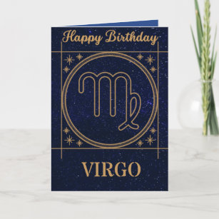Zodiac Birthday Card (Virgo)