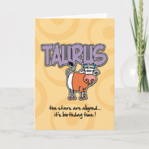 Zodiac Birthday - Taurus Card