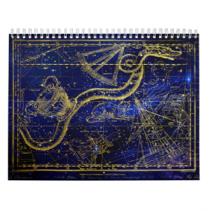 Zodiac Blue Calendar