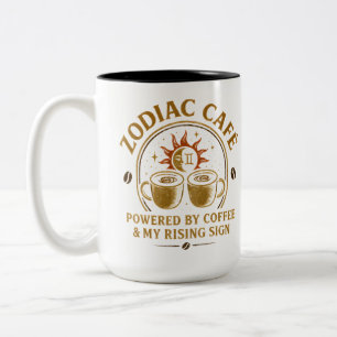 Zodiac Café Gemini Coffee Mug - Powered by Coffee