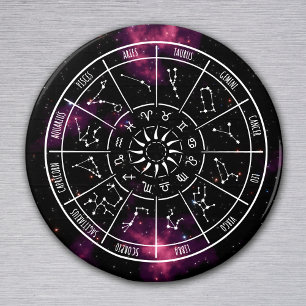 Zodiac Calendar Magnet Astrology Star Signs